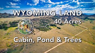 40 Acres of Wyoming Land for Sale with Cabin • LANDIO