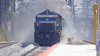 33-in-1 EMD Locomotive Musical HORNS Fest of 2024: DUST STORMING WDP 4 in LHF Mode | INDIAN RAILWAYS