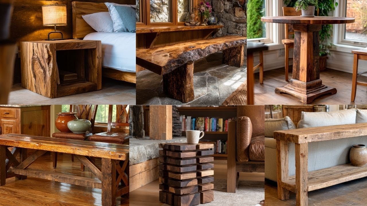 Heavyweight Woodworking Projects That Bring Real Rustic Character and Organic Soul Indoors