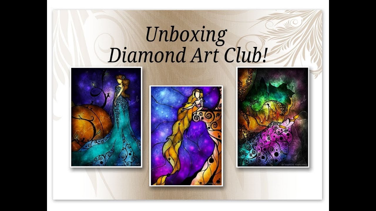Diamond Painting - Unboxing Diamond Art Club! - YouTube