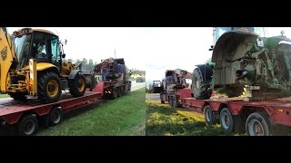 Грузовой эвакуатор. Эвакуация тракторов JCB и John Deere