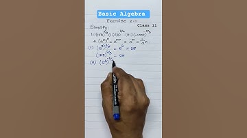 Basic Algebra | Simplify | Exercise 2.11 | question 1 #class 11