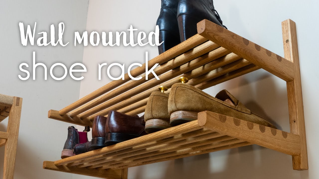Wall mounted SHOE RACK - shoe rack build 