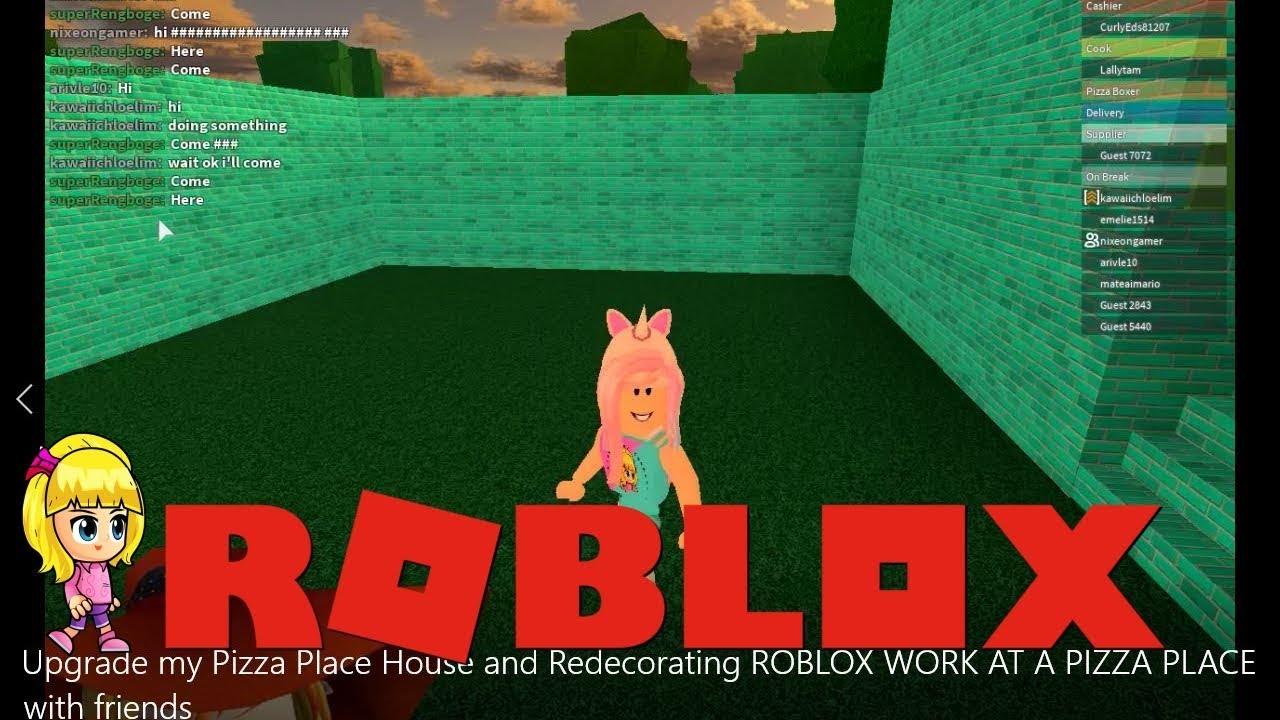 Chloe Tuber Roblox Work At A Pizza Place Gameplay Upgrade My - chloe tuber roblox mineblox minigame minecraft parody in roblox