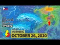 TYPHOON QuintaPH | Weather update today AM | MONDAY – OCTOBER 26, 2020 | Weather Forecast for today