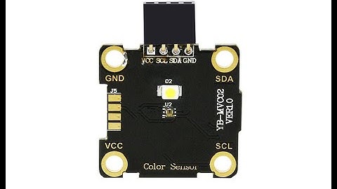 Color recognition module compatible with alligator clip/DuPont line/PH2.0 cable