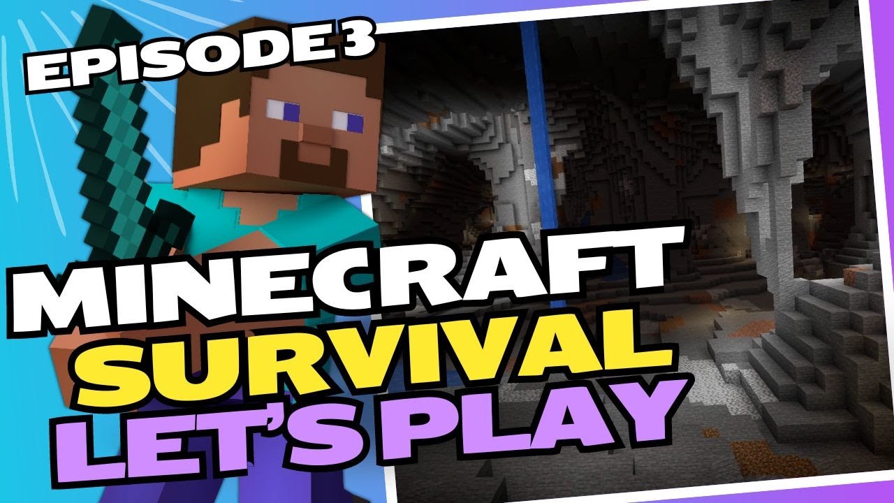 Minecraft Survival Lets Play Ep 3 (CRAZY MINING JOURNEY!!) - YouTube