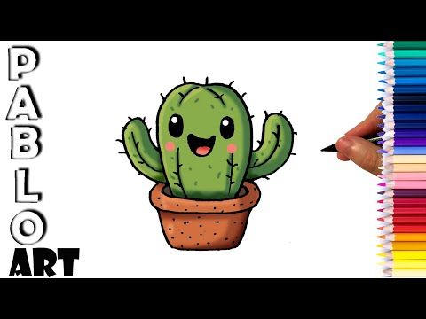 How to draw cute  Cactus | step by step - YouTube