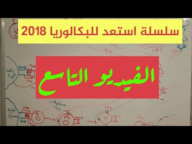 9* حل سلسلة استعد للبكالوريا 2018. الفيديو التاسع