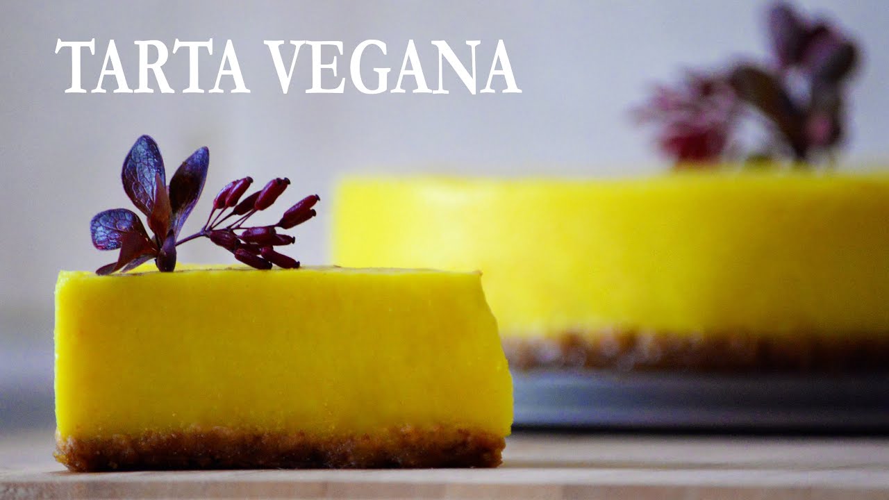 Tarta de Limón Vegana/ Fácil Sin Horno ni Anacardos (ASMR)