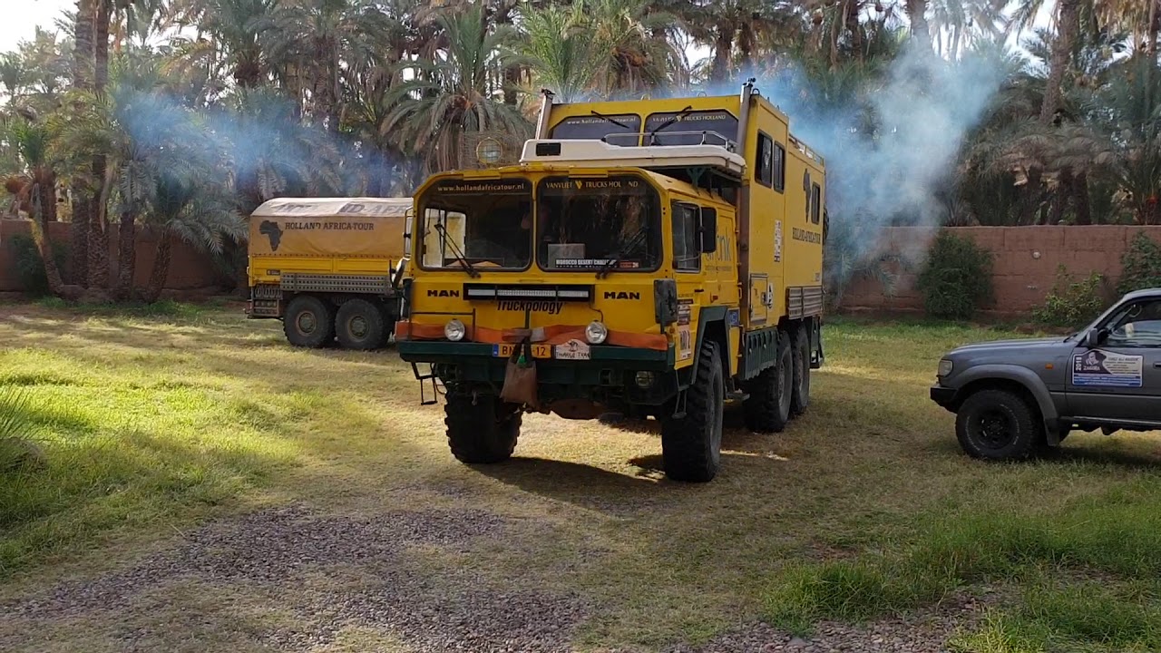 Man Kat  in Morocco Holland africa Tour and toyota Hdj 80 from France