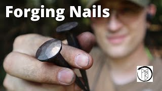 HOW BLACKSMITHS FORGE NAILS! (Great Beginner Project)