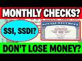 SSI ALERT? MONTHLY CHECK PAYMENT REDUCTION UPDATE SSI SSDI VA SENIORS?