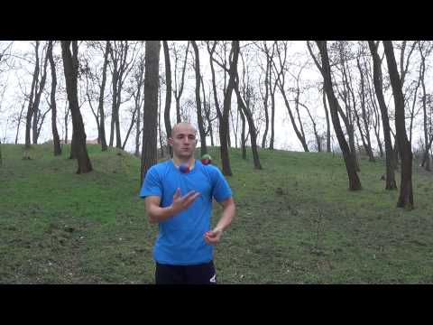 Juggling 3 balls windmill right and left