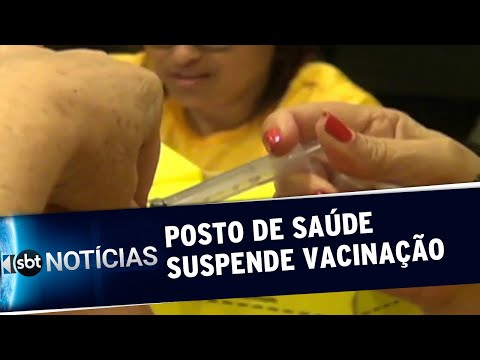 Posto de saúde suspende vacinação por falta de seringas no Rio | SBT Notícias (06/06/19)