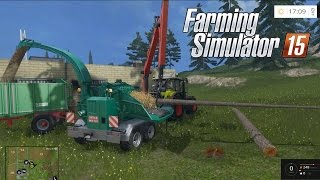 Farming Simulator 2015 - Como Fazer Lascas De Madeira