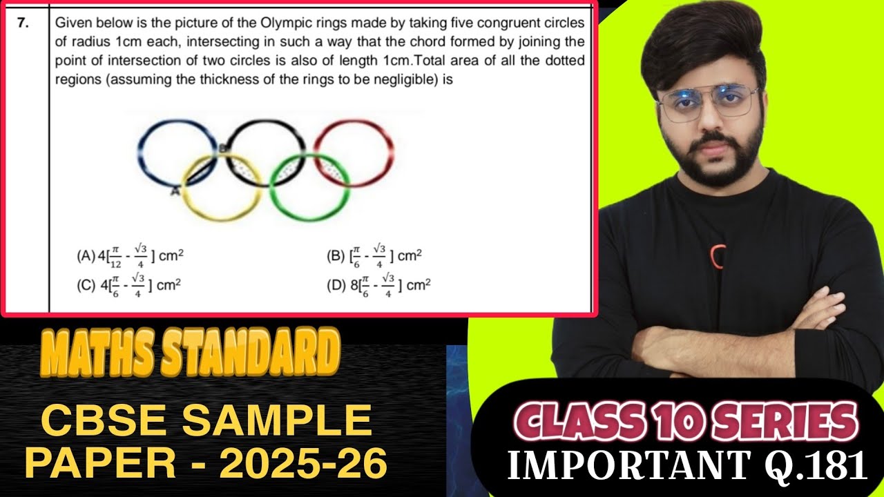 Olympic Rings Math Given below is the picture of the Olympic rings made by taking five ...