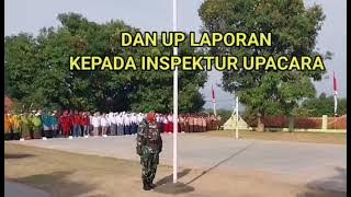 Laporan Komandan upacara pada peringatan hari Kemerdekaan RI ke 79 tahun 2024 di Jatigede