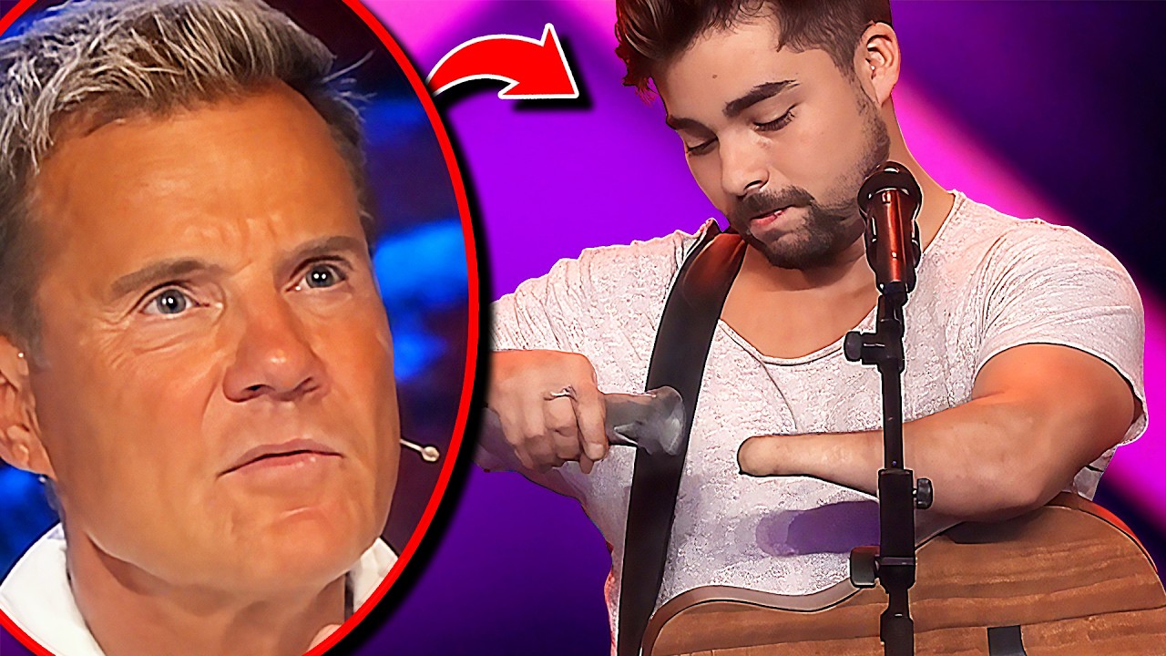 Kandidat hat KEINE Hand.. und holt seine GITARRE raus! 😮