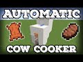 Minecraft Tutorial - Automatic Cow Cooker - Leather Farm - Steak Farm - Compact(Minecraft 1.16+)