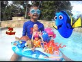 Finding Dory Finding Nemo Toy Haul Swimming with Barbie and Lalaloopsy Dolls | Toys Academy