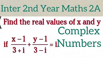 Inter 2nd Year Maths 2A Complex Numbers@maths naresh eclass