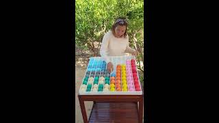 Colorful balls sorting challenge with beautiful color dressing all set are awesome gameplay at home