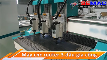 Máy CNC Router 3 Đầu Gia Công SM 1325 B3C - Máy CNC Router Quốc Duy