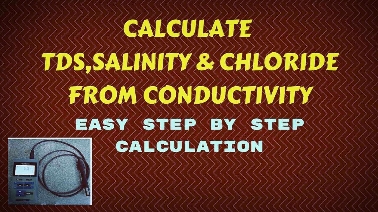 Tds To Conductivity Conversion Chart