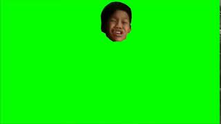 green screen menangis 