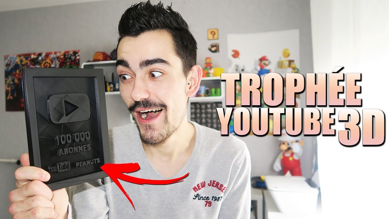 J'AI IMPRIMÉ LE TROPHÉE  DES 100 000 ABONNÉS EN 3D ! 