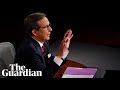 US presidential debate moderator Chris Wallace struggles to contain Trump