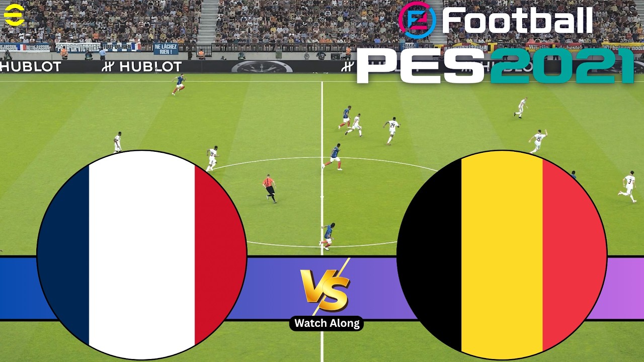 France vs Belgique | Ligue des Nations 2026/27 | Match complet Gameplay PES 21
