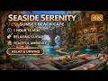 Seaside Serenity 4K — Cafe Ambience | 1 Hour 16 Min Relaxing Guitar Music for Study &amp; Relaxation