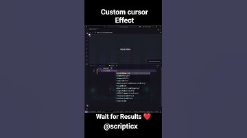 custom cursor effect #codingshorts #coding #webdesign #programming #frontendcourse #phonk
