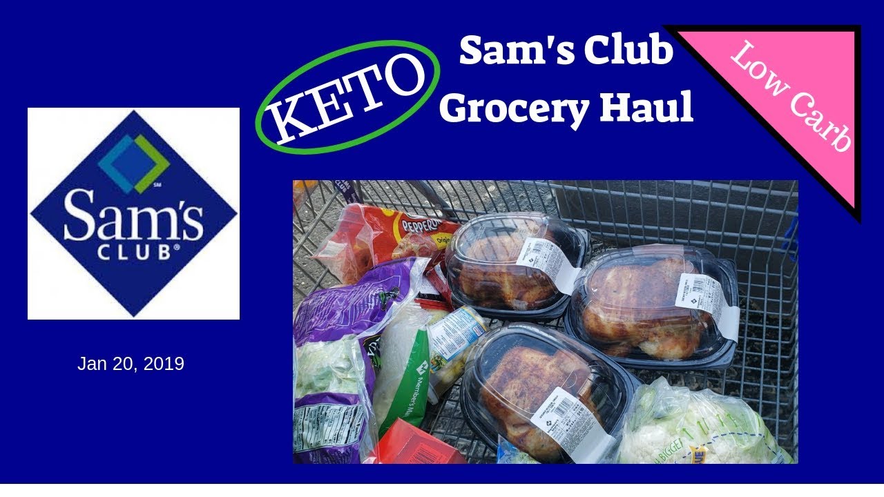 Sam's Club Low Carb Grocery Haul Lazy Keto YouTube