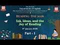 Reading Day 2026 | Part – 1 | Ink Ideas and the Joy of Reading | 9 January 2026 | DoEnglish - MKBU