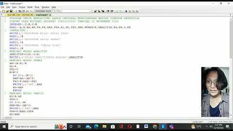 Membuat Program dengan Bahasa Pemrograman Fortran (Michael, 545210050)