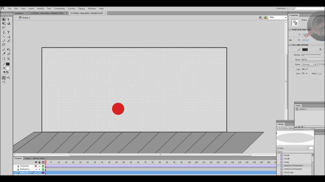 How To Do A Walking Animation In Flash Part 5: The Background - YouTube