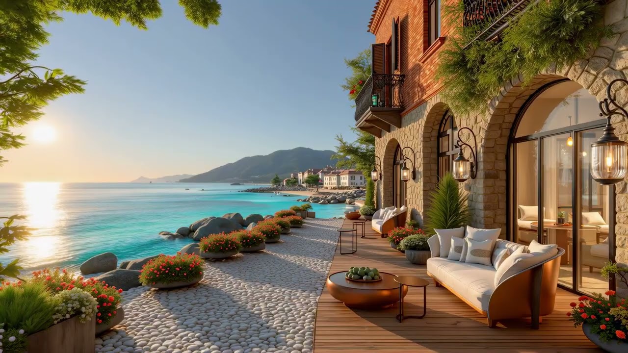 Bossa Nova Guitar Sunset Chill ~ Relaxing Beach Music for Serene Evening Vibes