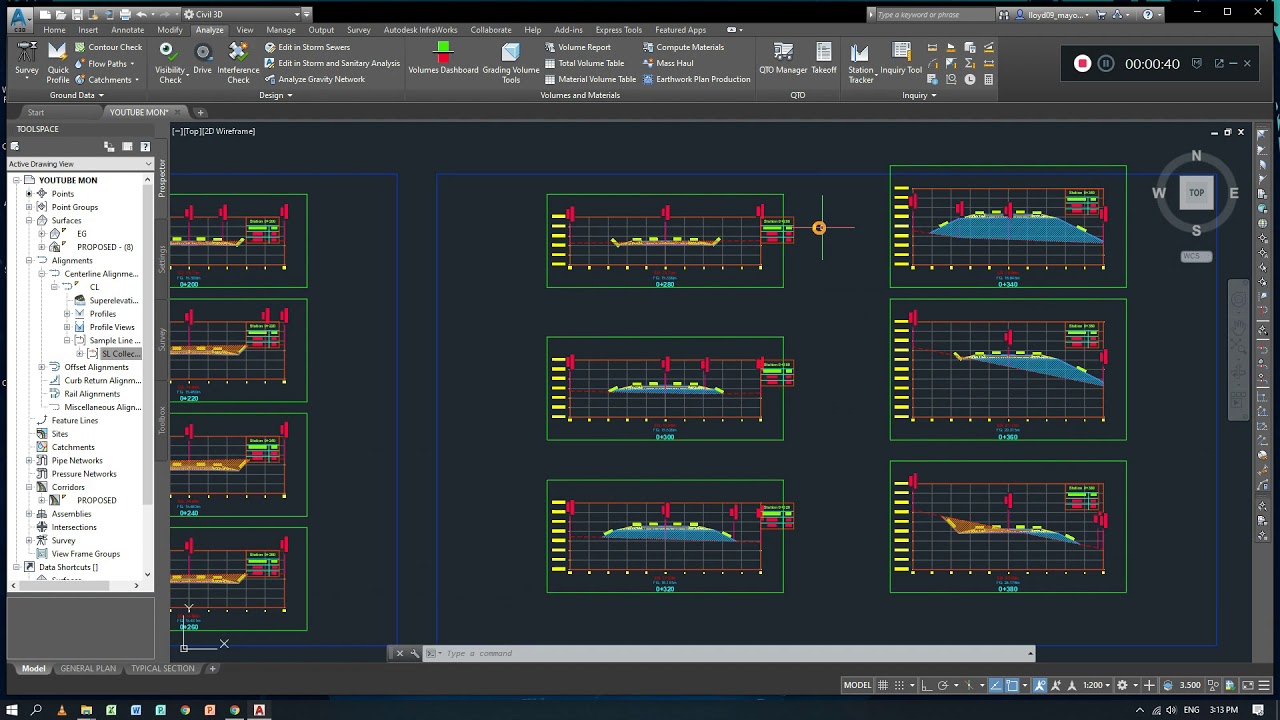 civil-3d-cross-section-area-table-and-volume-report-youtube