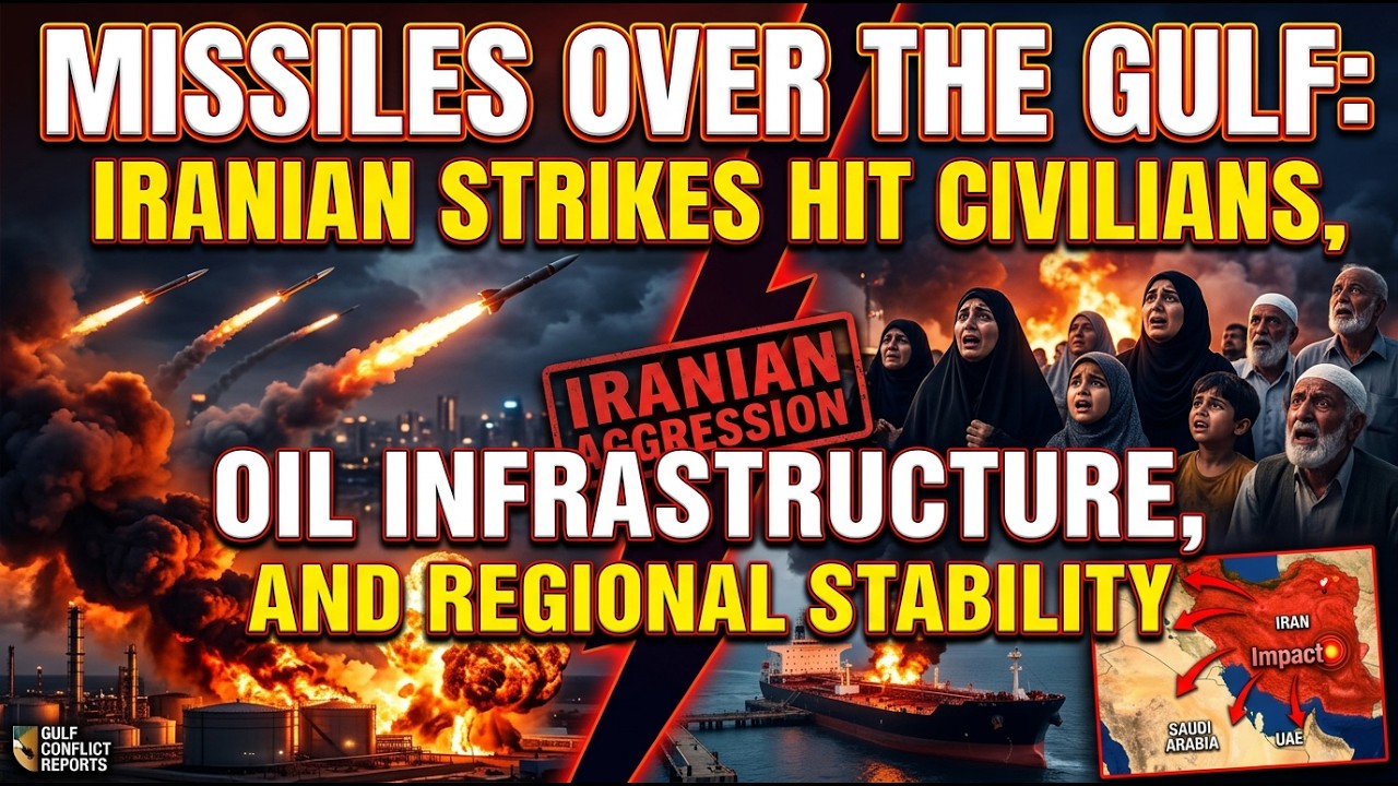Missiles Over the Gulf: Iranian Strikes Hit Civilians, Oil Infrastructure, and Regional Stability