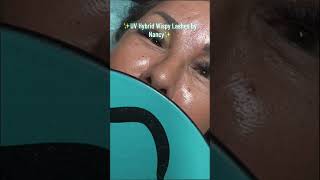UV Lashes: Hybrid wispy #hybridlashes#wispylashes#bluelashes#colorlashes#uvlashes#pestañaswispy