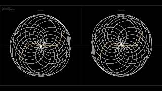 4K ~ Watch This Spirograph In 3D With Naked Eyes Without Any Glasses ~ Cross Eye 3D