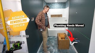 Plumbing Needs Moved for a Floating Sink Vanity
