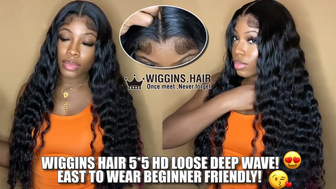 Best Loose Deep Wave 5x5 HD Wig   Step by Step Install   Wiggins Hair