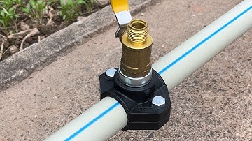 Genius Tool! How to Quickly Install a Faucet on a Pipe #handyman #water #plumbing #plumbingtips