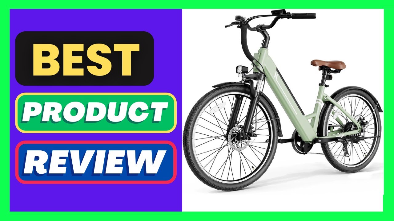 Jasion 26" Electric Bike for Adults, Internal Removable Battery Ebike