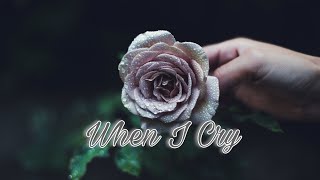 Video thumbnail of "When I Cry | Instrumental Karaoke + Lyric Chord F"