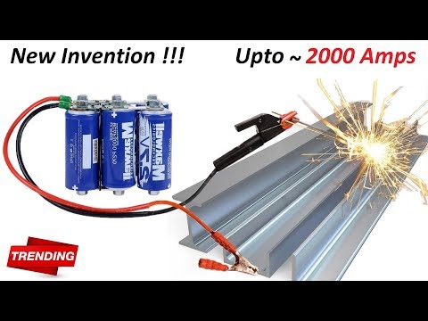 New Invention ! Make 2000 Amps Welding Machine Using 220V DC Capacitor Bank